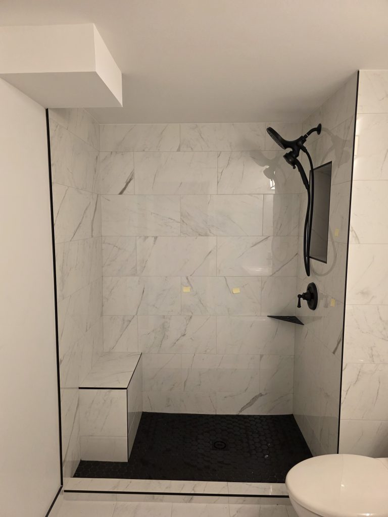 Walk-in shower conversion