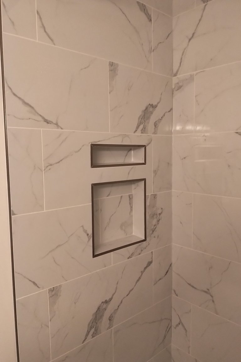 Recessed shower niches